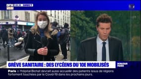 Grève sanitaire: des élèves du lycée Colbert mobilisés