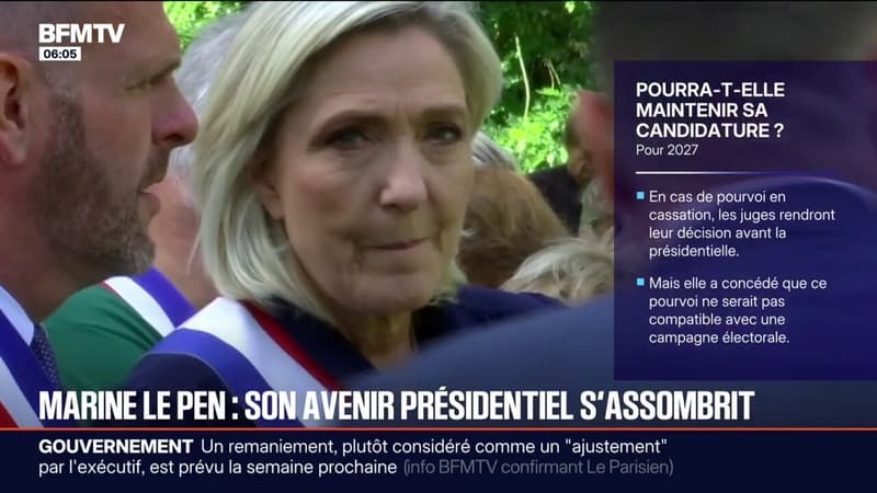 Procès en appel du RN: quatre ans de prison, dont un ferme, et cinq ans d'inéligibilité requis contre Marine Le Pen