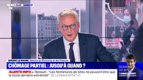 Selon Bruno Le Maire, le prochain projet de loi de finances comportera "un volet très important sur l'emploi des jeunes"