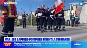 Var: les sapeurs-pompiers rendent hommage à la Sainte-Barbe