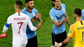 Cristiano Ronaldo, Luis Suarez et Edinson Cavani