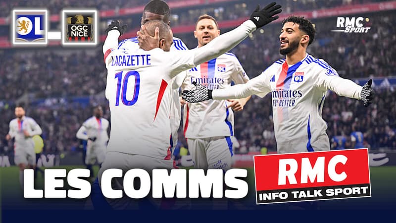 Lyon 4-1 Nice : Les comms RMC du succès des Gones