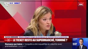 "Il faut tenir compte des usages": Olivia Grégoire se prononce sur l'utilisation des tickets-restaurant 