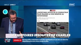 Il installe un mannequin sur son siège passager pour pouvoir emprunter les voies de co-voiturage