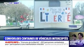 Le "Convoi de la liberté" entre dans Paris et cherche à rejoindre les Champs-Élysées