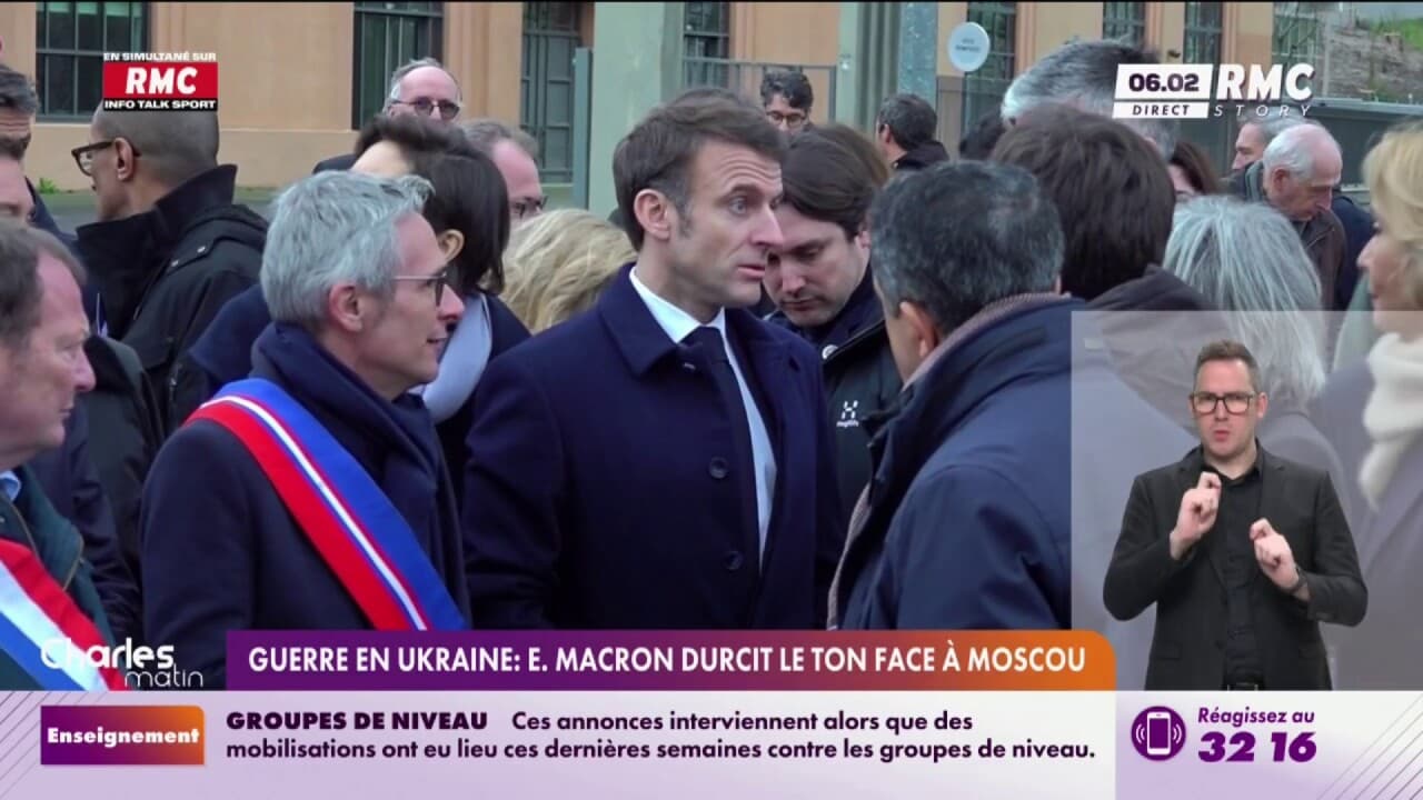 Guerre en Ukraine: Emmanuel Macron durcit le ton face à Moscou