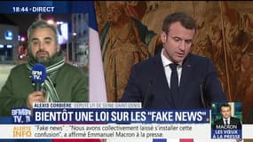 Vœux de Macron à la presse: "Il a fait un peu la leçon", Alexis Corbière
