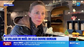 Lille: derniers préparatifs pour le marché de Noël qui ouvre ce mercredi