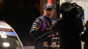 Le pilote Sébastien Loeb (MS-Sport) dispute le 90e rallye Monte-Carlo, ici avant le départ de l'épreuve à Monaco, le 20 janvier 2022  