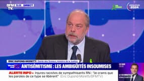 Accusations d'antisémitisme au Nouveau Front populaire: "Qui se ressemble, s'assemble", déclare Éric Dupond-Moretti