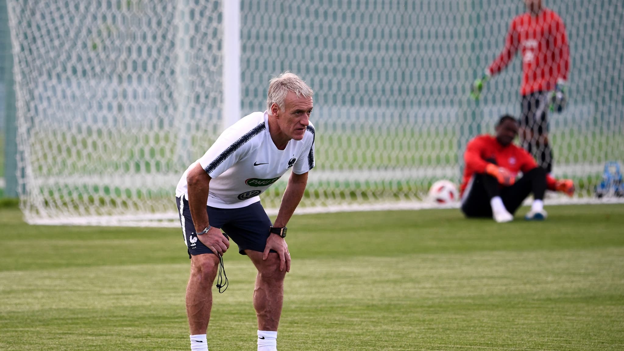 Deschamps à l'entraînement Deschamps à l'entraînement