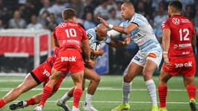 Teddy Thomas lors de Racing-Toulon, dernière journée de Top 14, le 5 juin 2022