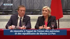 Comment le discours de Nicolas Dupont-Aignan a évolué sur le Front national