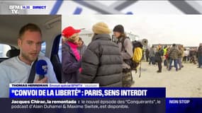 Interdit d'accès à Paris par la préfecture, le "convoi de la liberté" continue son chemin vers la capitale