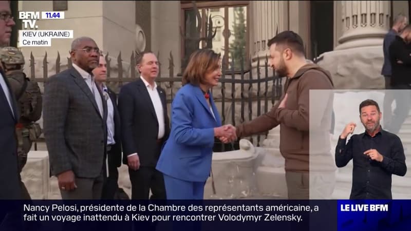 La visite surprise de Nancy Pelosi à Kiev aux côtés du président Zelensky