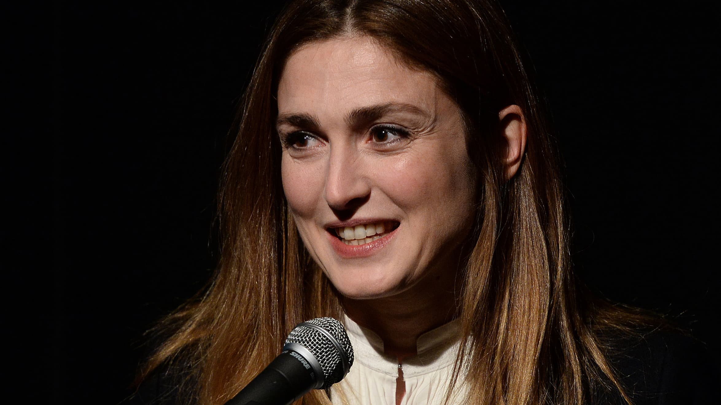 Julie Gayet à New York, début mars 2014.