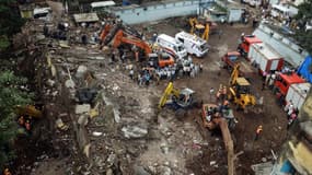 Au moins 45 personnes sont mortes dans l'effondrement d'un immeuble à Bombay, samedi.