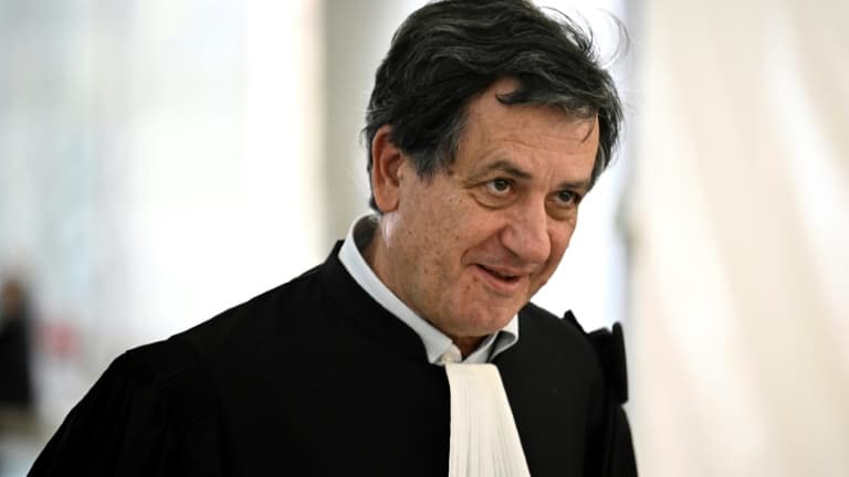 Me Didier Seban, l'avocat de la famille Mouzin, le 14 décembre 2023 au palais de justice de Nanterre