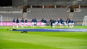 Les joueuses de Bordeaux au stade Charléty face au Paris FC.