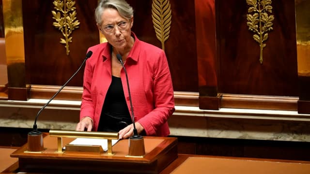 La Première ministre Elisabeth Borne le 24 octobre 2022 à l'Assemblée nationale à Paris