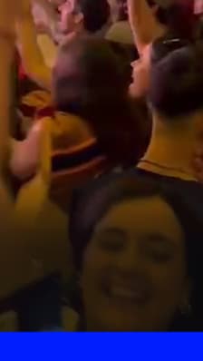 La réaction des supporters argentins et espagnols à l'ouverture du score