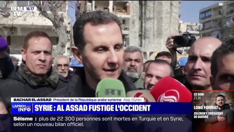 Bachar El-Assad, président syrien, sur l'arrivée tardive de l'aide internationale: 
