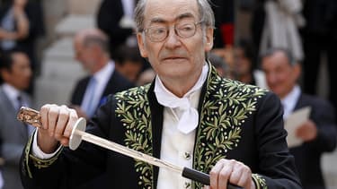 L'écrivain franco-belge François Weyergans lors de son entrée à l'Académie française, le 16 juin 2011.
