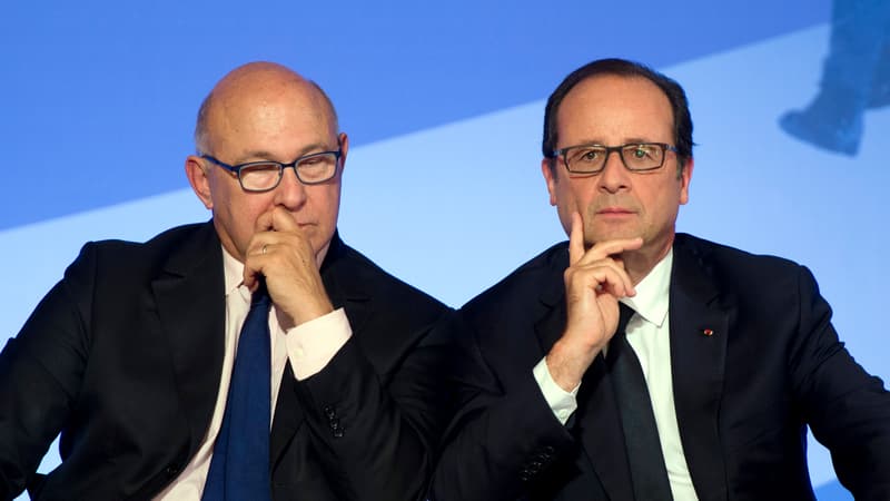 Michel Sapin et François Hollande suspectés de disposer d'une cagnotte financière comme Jospin en 2000.
