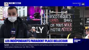 Lyon: les indépendants et restaurateurs manifestent de nouveau place Bellecour