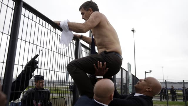 Xavier Broseta , l'ancien DRH d'Air France, avait été chahuté par des manifestants. 