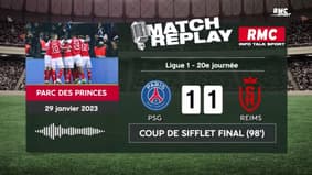 PSG 1-1 Reims : Les Rémois arrachent le nul au bout du suspense, le goal replay avec les commentaires RMC