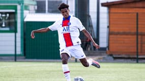 Teddy Alloh avec le PSG, en 2021.