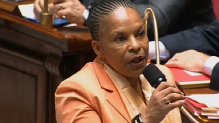 Christiane Taubira à l'Assemblée nationale le 30 janvier 2013.