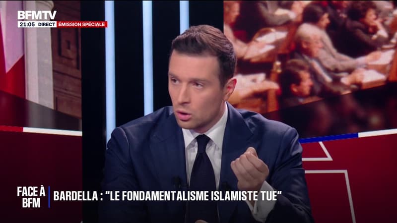 Jordan Bardella: "Si demain je suis à la tête du gouvernement (...) nous traquerons tous les individus qui menacent la sécurité nationale"