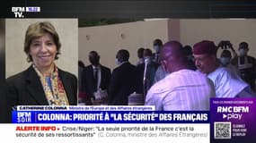 Crise au Niger: "Il faut revenir rapidement à l'ordre constitutionnel", estime la ministre des Affaires étrangères, Catherine Colonna