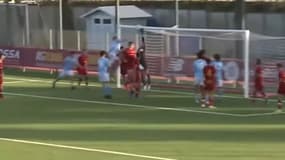 Le but de la main de Pinzolo lors de Rome-Naples en U16