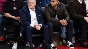 Jean-Michel Aulas et Tony Parker