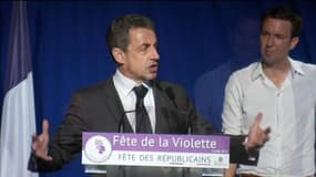 Nicolas Sarkozy plébiscité à la fête de la violette