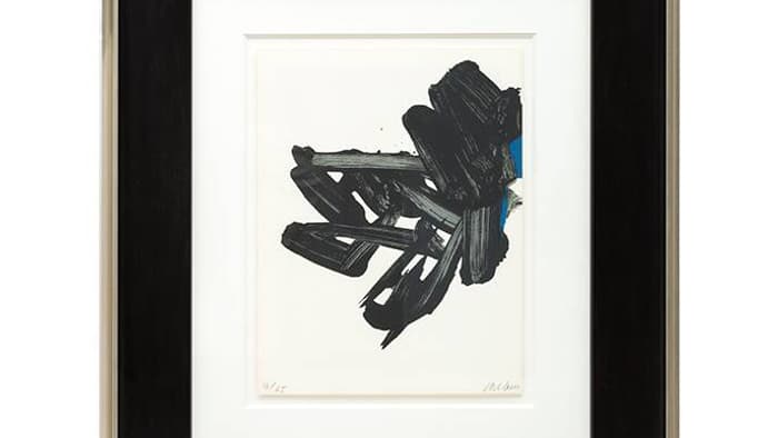 L'œuvre de Pierre Soulages, Lithographie n°17 datant de 1963, proposée par Collector Square.