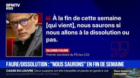 Olivier Faure assure que "nous saurons si nous allons à la dissolution" à la fin de la semaine