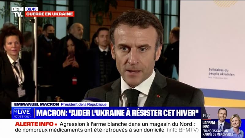 Emmanuel Macron veut aider les Ukrainiens 