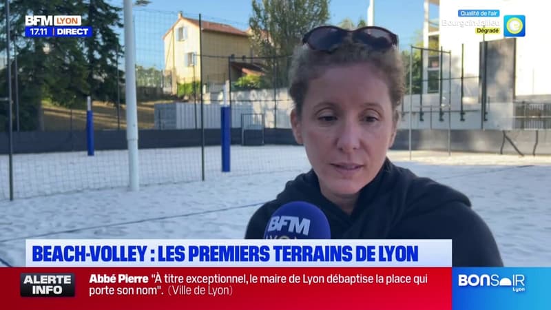 Lyon: trois premiers terrains de beach-volley inaugurés à La Croix-Rousse (1/1)