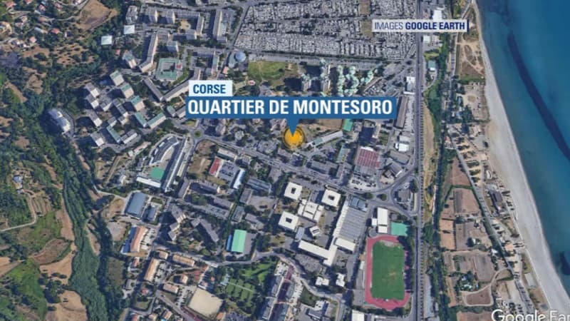 La fusillade a eu lieu dans le quartier de Montesoro à Bastia.