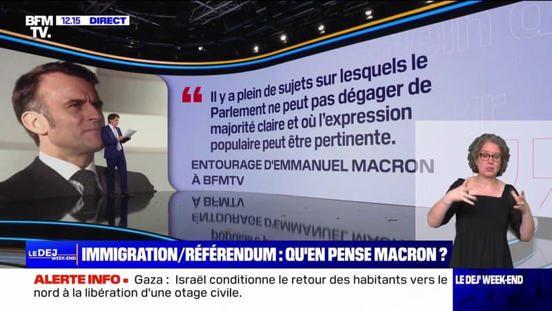 Référendum sur l'immigration: qu'en pense Emmanuel Macron?