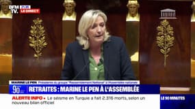 Retraites: Marine Le Pen dénonce "une réforme de casse sociale"