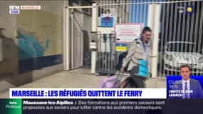 Marseille : les réfugiés quittent le ferry
