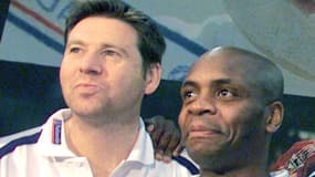 Chris Wadlle (à gauche) balaye les sujets pour RMC Sport