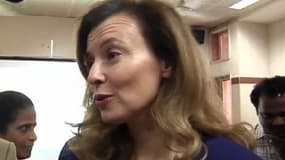 Valérie Trierweiler s'est rendue, ce lundi dans un hôpital de Bombay pour soutenir une ONG.