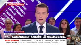 "Depuis le début de cette campagne européenne, Emmanuel Macron et sa candidate font campagne en instrumentalisant le conflit en Ukraine", déclare Jordan Bardella