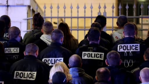 Manifestation de policiers le 20 octobre 2016 à Nice